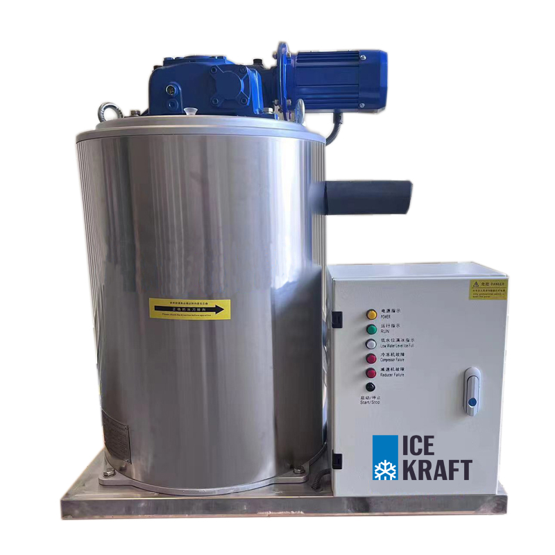 Commercial/ Industrial Efficiency Flake Ice Machine for Packing Ice Seafood Fresh Ice Sale 1000kg/day